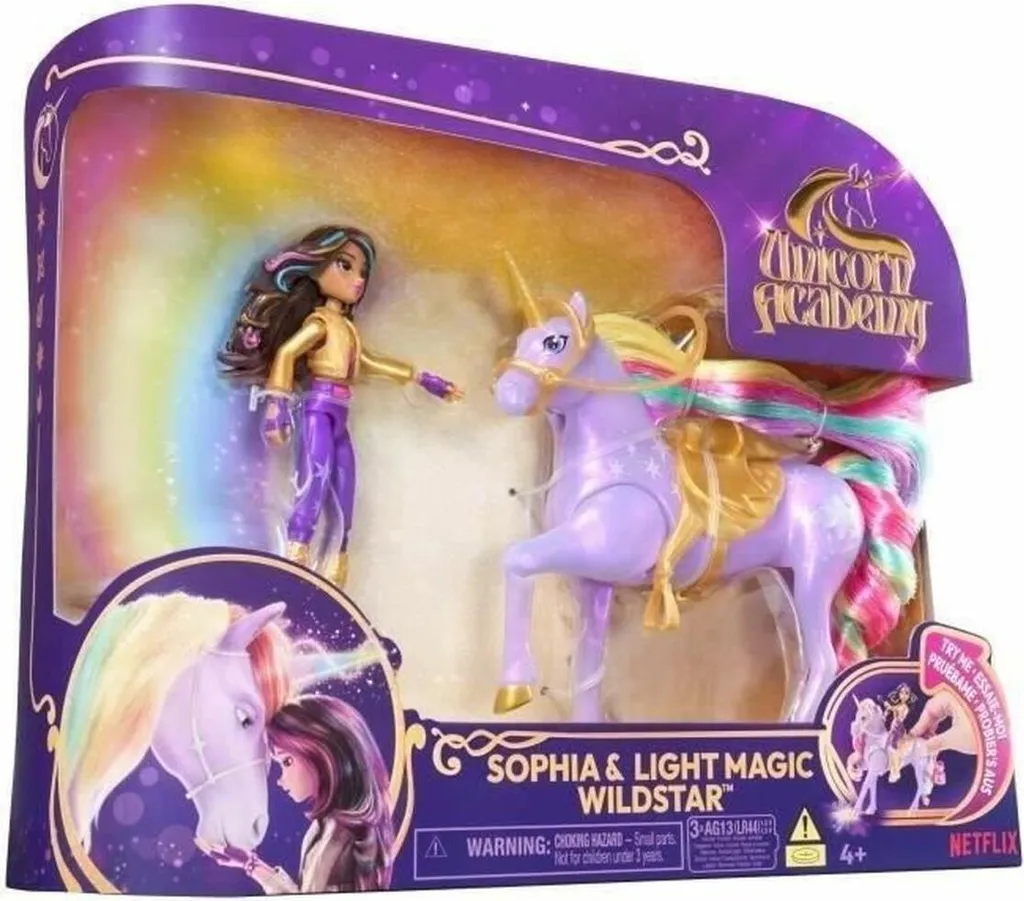 Spin Master Unicorn Academy Sophia et Wildstar Magic Light - Pack de 4 - 4