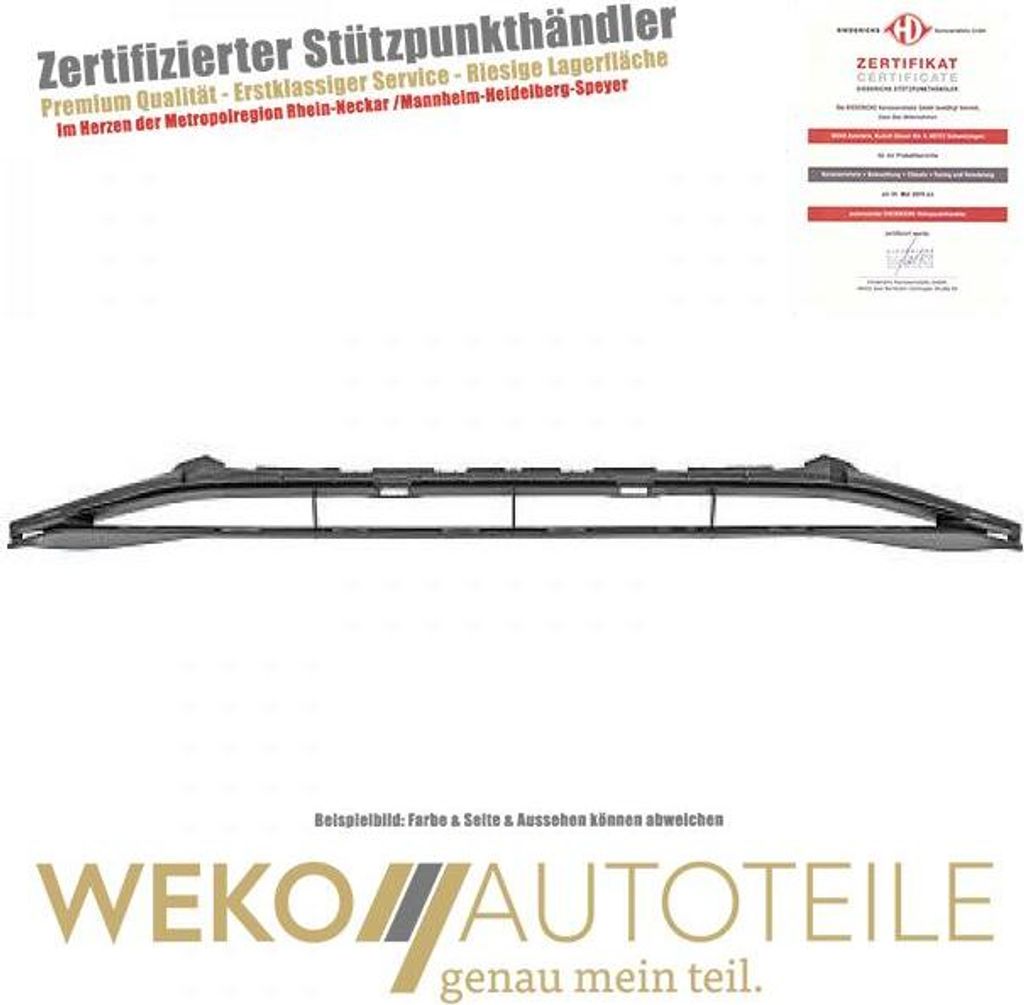 Lüftungsgitter Stoßstange DIEDERICHS 1019145 für AUDI