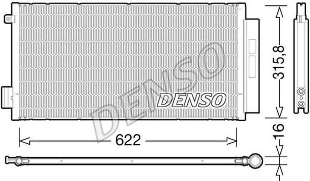 Denso Klimakondensator für Fiat 500L Tipo