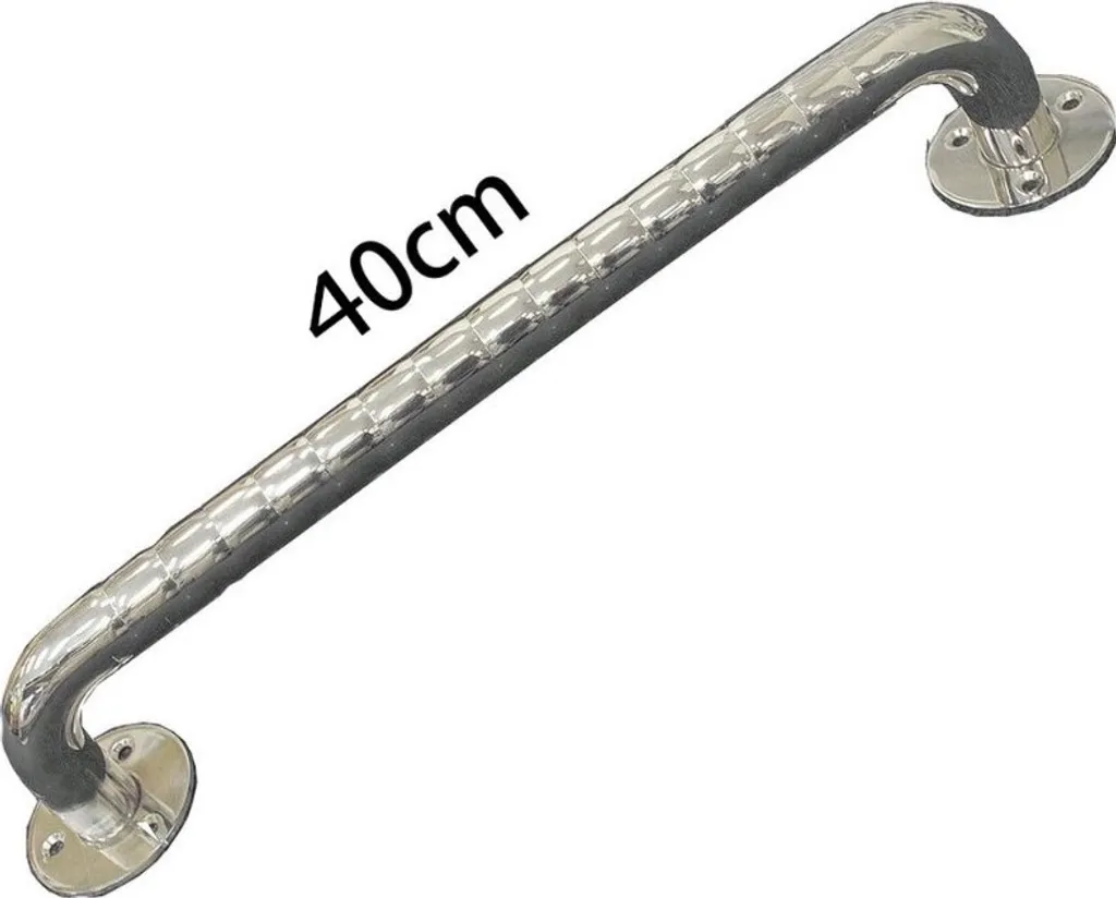 Stainless steel corrugated bathroom handrail 40 cm