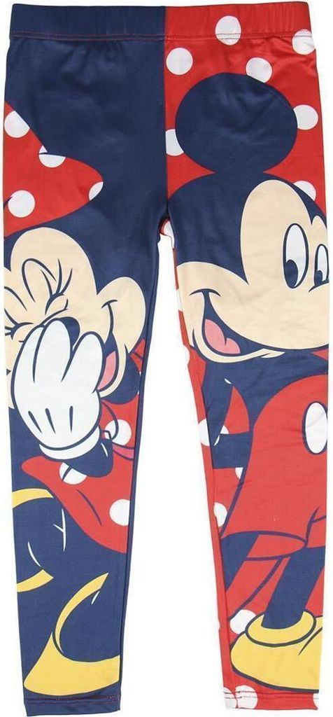 Disney Minnie Mouse Mädchen Leggings Freizeithose - rot/blau - Gr. 92 - 116 110 (5 Jahre)