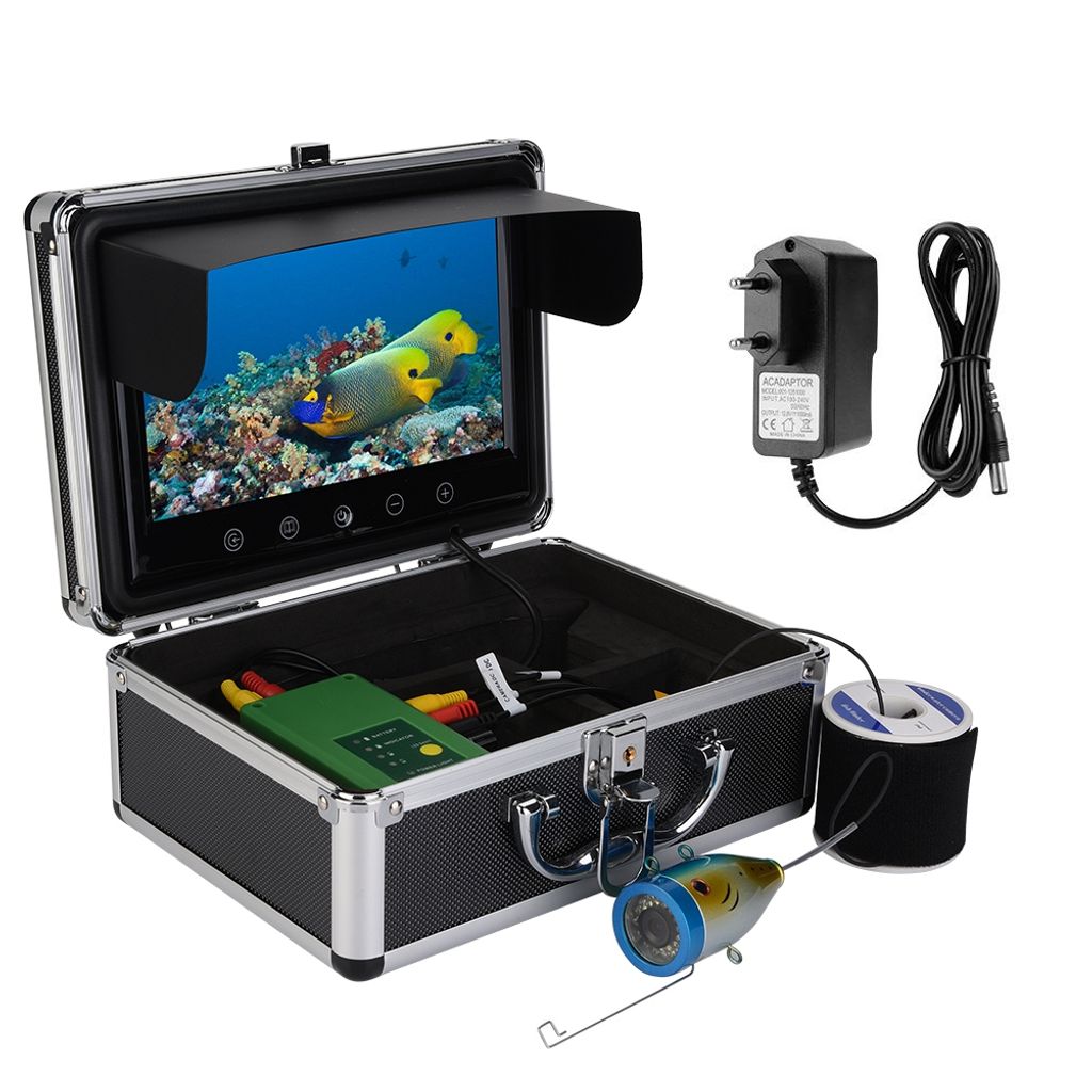 7" 30M 1000TVL Unterwasserfischen kamera Fischfinder Angeln LCD Kamera Kit DE