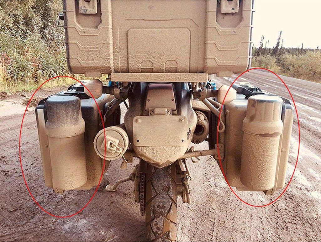 Universeller Motorrad-Werkzeugrohrsatz, wasserdichter Aufbewahrungskanister mit 84–125 mm Durchmesser und Befestigungsbändern