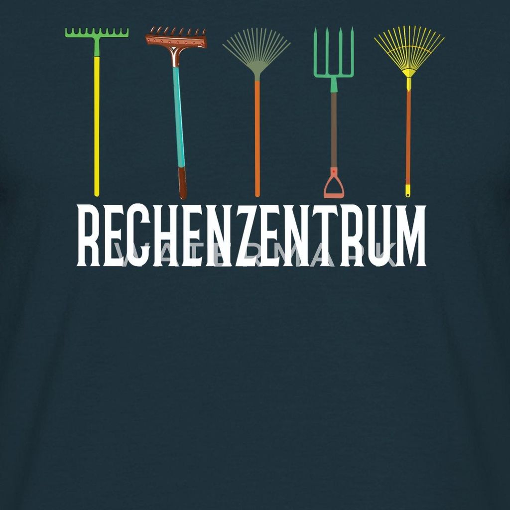 Spreadshirt Rechenzentrum Gärtner Gartnearbeit Männer T-Shirt, 4XL, Navy