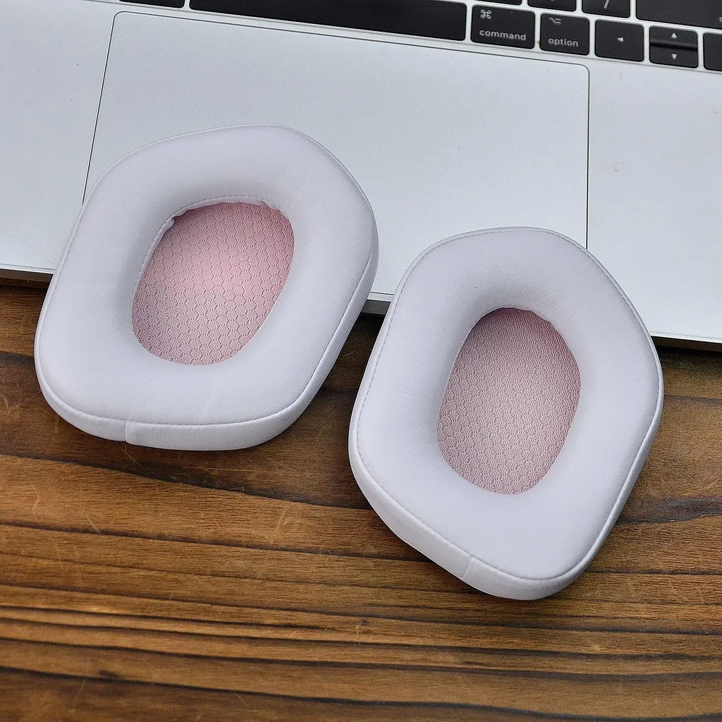 Cuscinetti Auricolari Logitech G733 G335 G533 Bianco Ricambio - 3