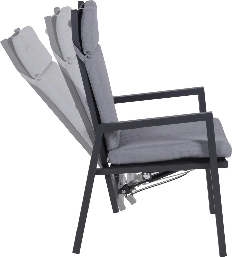 Chaise SINTRA réglable avec dossier ergonomique et assise rembourrée