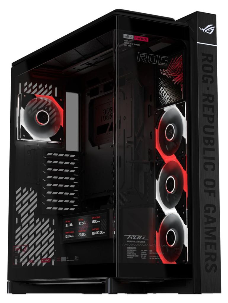 ASUS ROG CRONOX GR801 CURVE TG ARGB BLACK, Midi Tower, PC, Zdjęcie produktu 