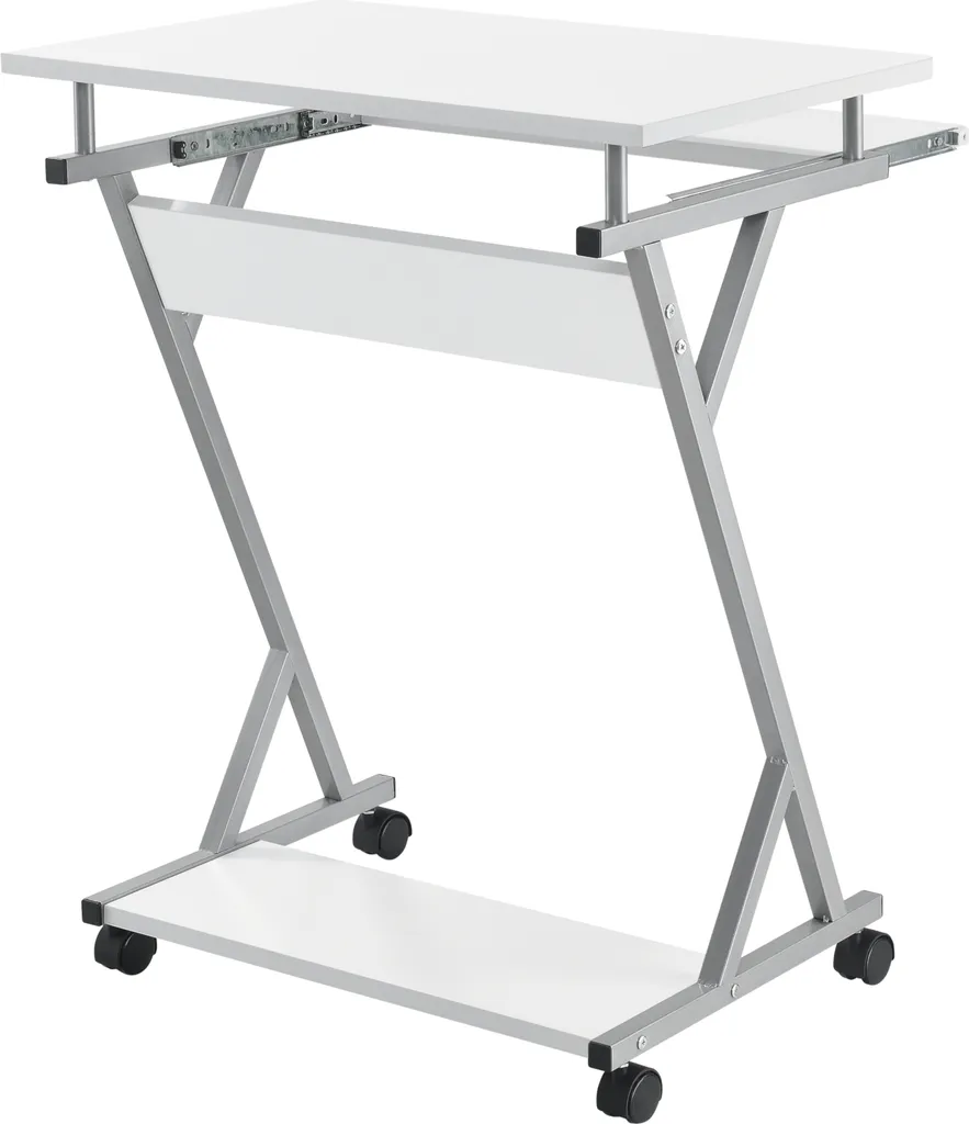 Scrivania PC Bianca Minimal 60x40x75cm - Tavolo Mobile Moderno - 4