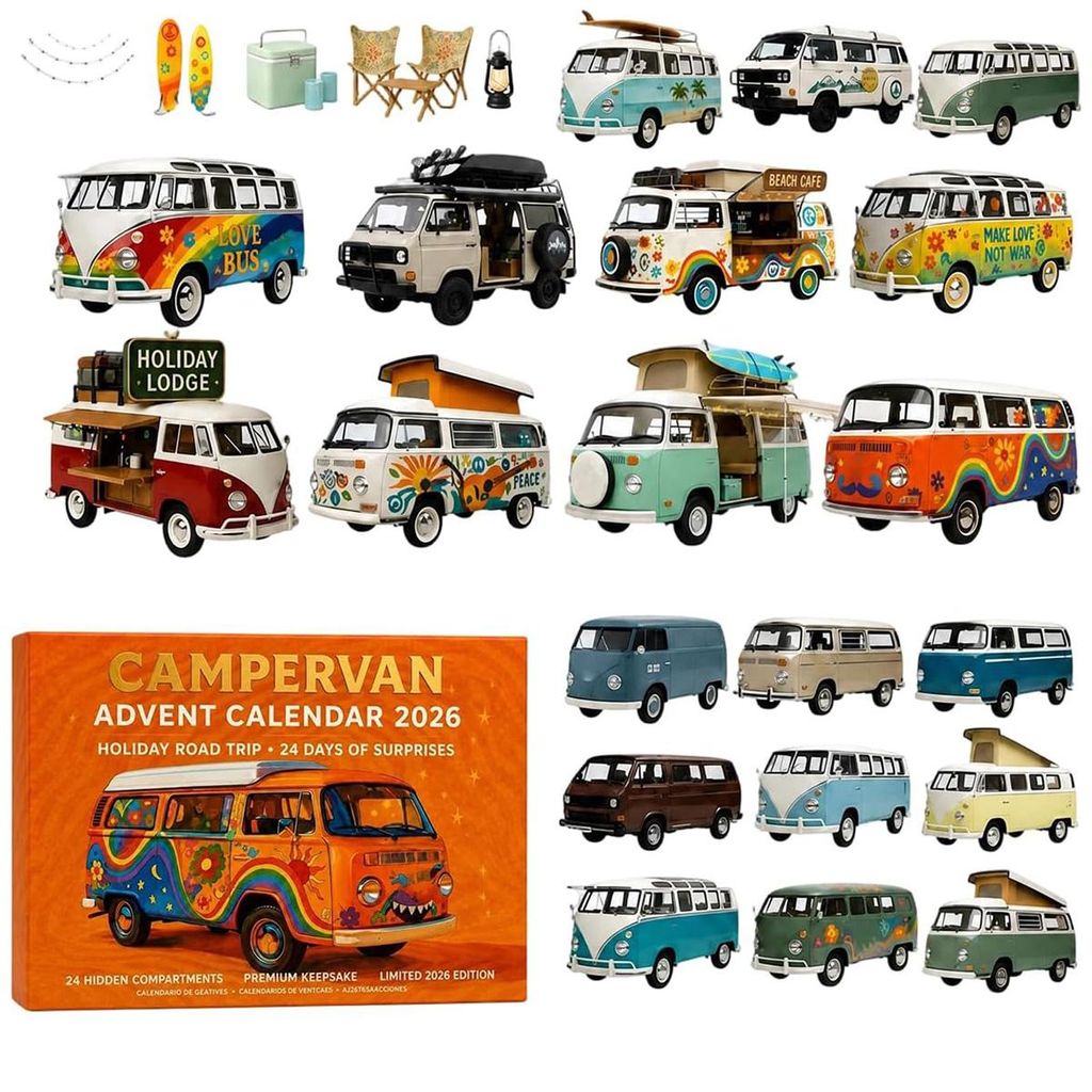 Camper Adventskalender, 24 Tage Weihnachtskalender mit Produktbild 
