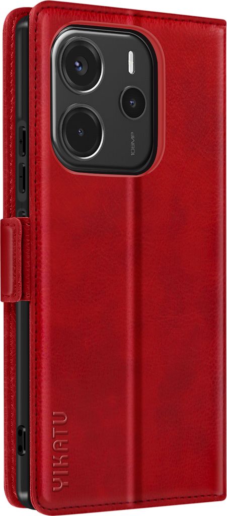 Avizar, Hülle für Xiaomi Redmi Note 14 4G Video-Ständer, Rot