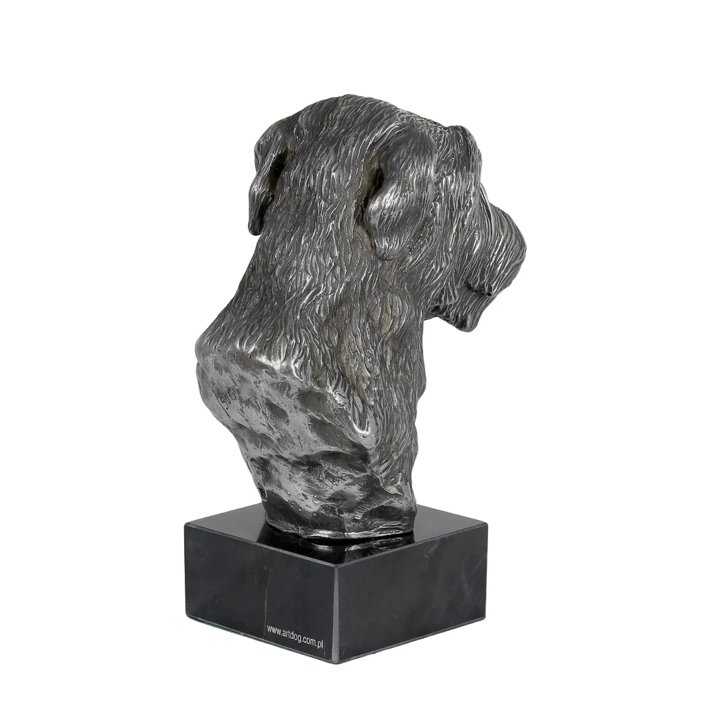 Scottish Deerhound : figurine de chien en marbre argenté par Art-Dog - 4