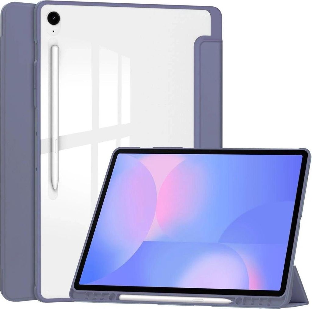 Bizon Case Tab Clear Matt Samsung Galaxy Tab S10 FE+ Plus Lavendel