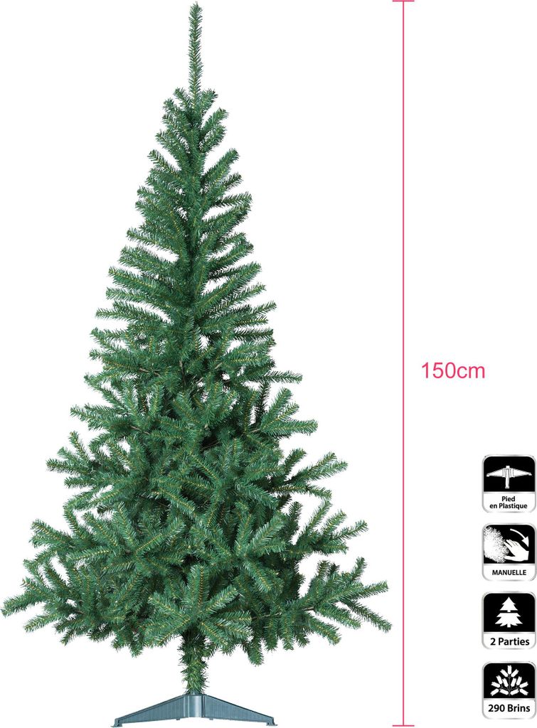 Sapin essentiel 150 cm vert - Feeric Lights & Christmas Image du produit 