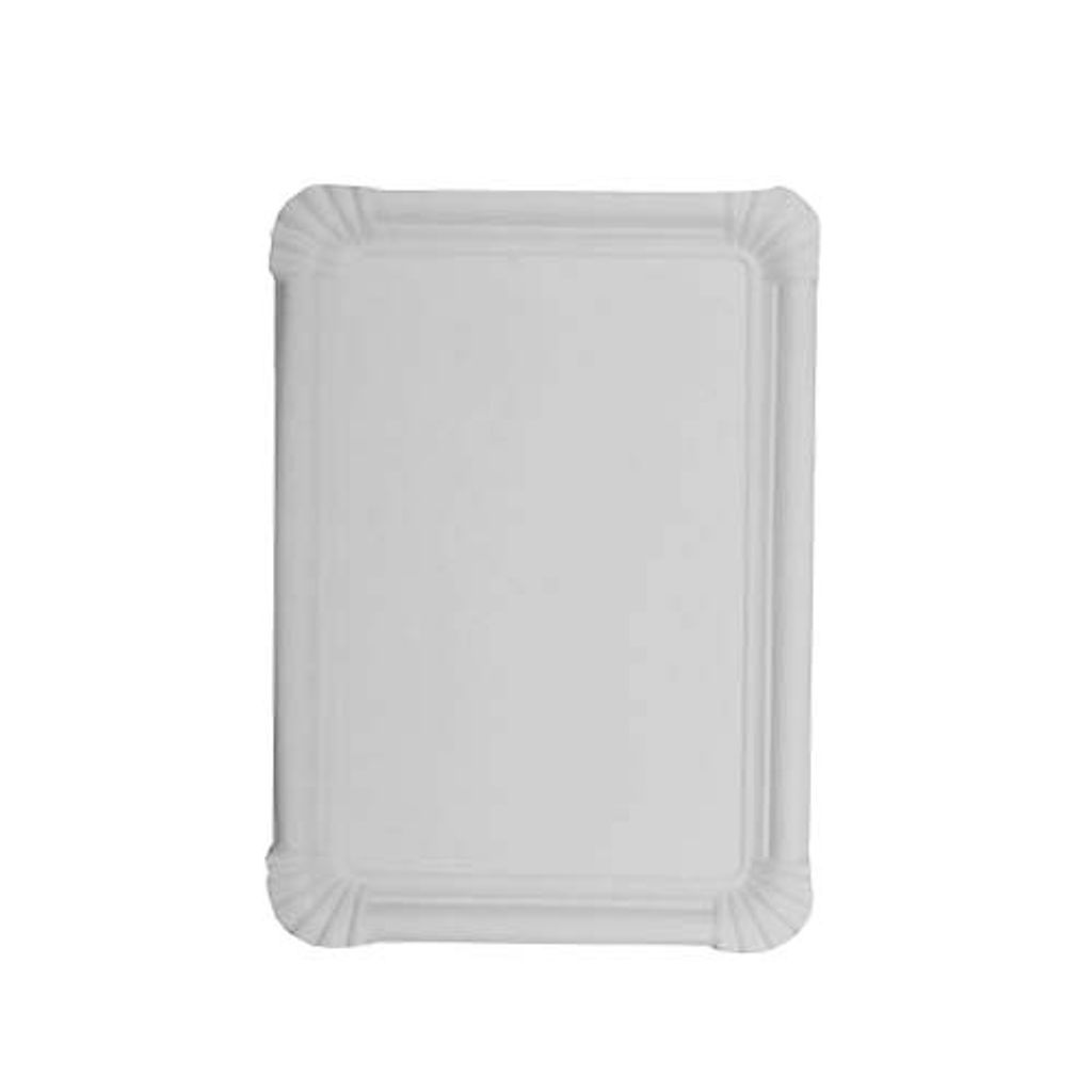 Pappteller eckig 17cmx25cm 250 Stück 1er Pack