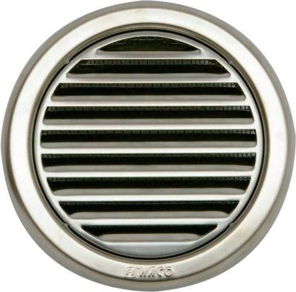 Vent Systems Griglia Di Ventilazione Rotonda In Plastica, 20,3 Cm (dimensioni Di Apertura), Griglia Di Ventilazione Rotonda In Plastica, Schermo A Rete Integrato, Feritoie Per Registro HVAC Per Bagno