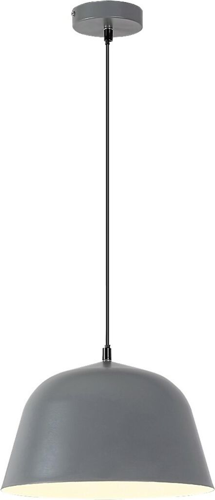 Rabalux 3095 Pendelleuchte 1 Spot Malia, E27, grau, rund, Industriell, ø295mm
