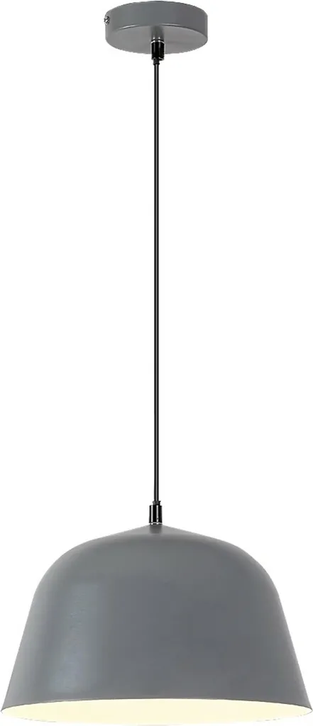 Lampadario Industriale Rabalux Malia 3095 Grigio ø295mm E27 Metallo