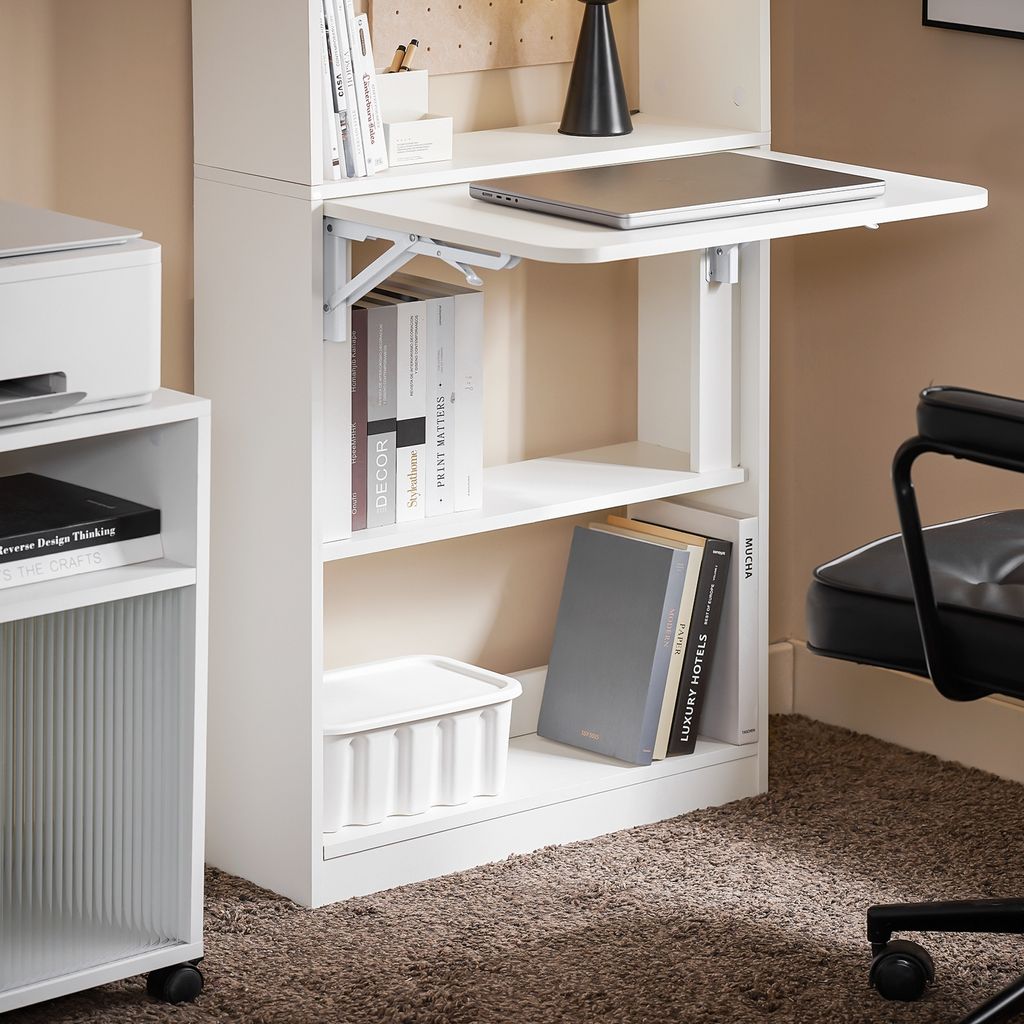 SoBuy FWT92-H-W Schreibtisch klappbar Computertisch mit Produktbild 8