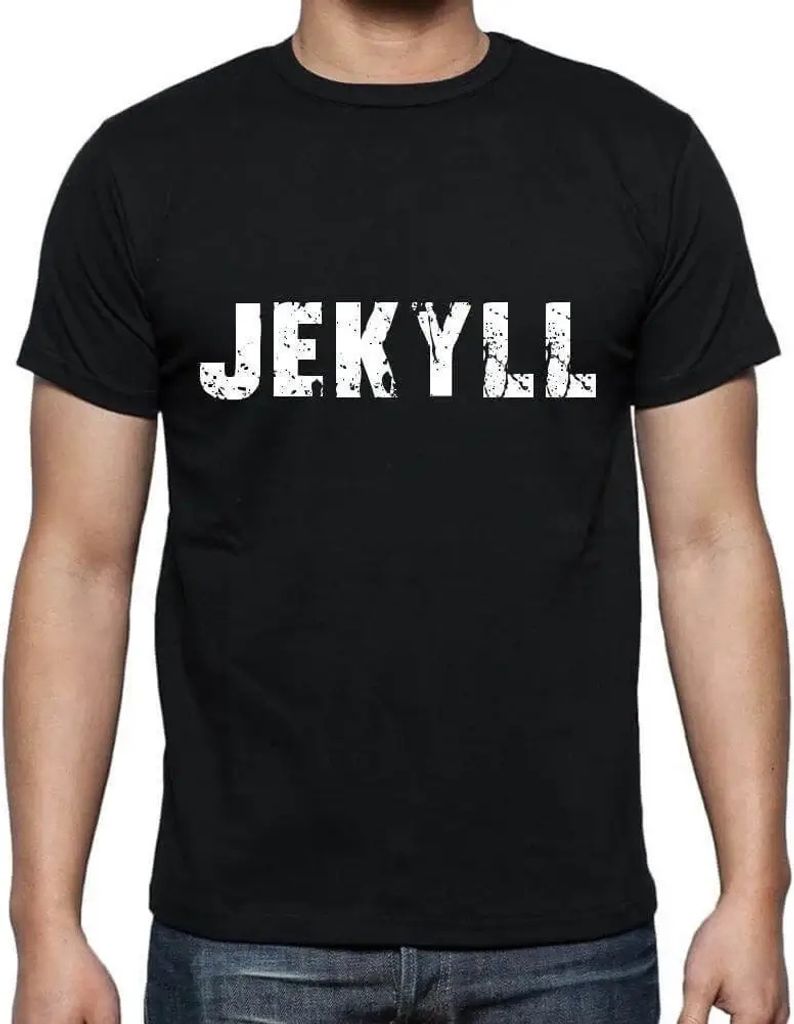 Herren Grafik T-Shirt Jekyll Öko-Verantwortlich Vintage Jahrgang Kurzarm Lustige Druck Geburtstag Geschenk Mann