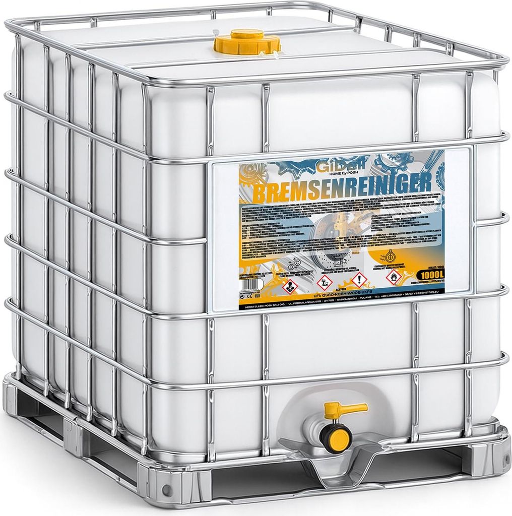 Bremsenreiniger 1000L Kraftreiniger Entfetter Werkstatt Öl Fett IBC GiDeli