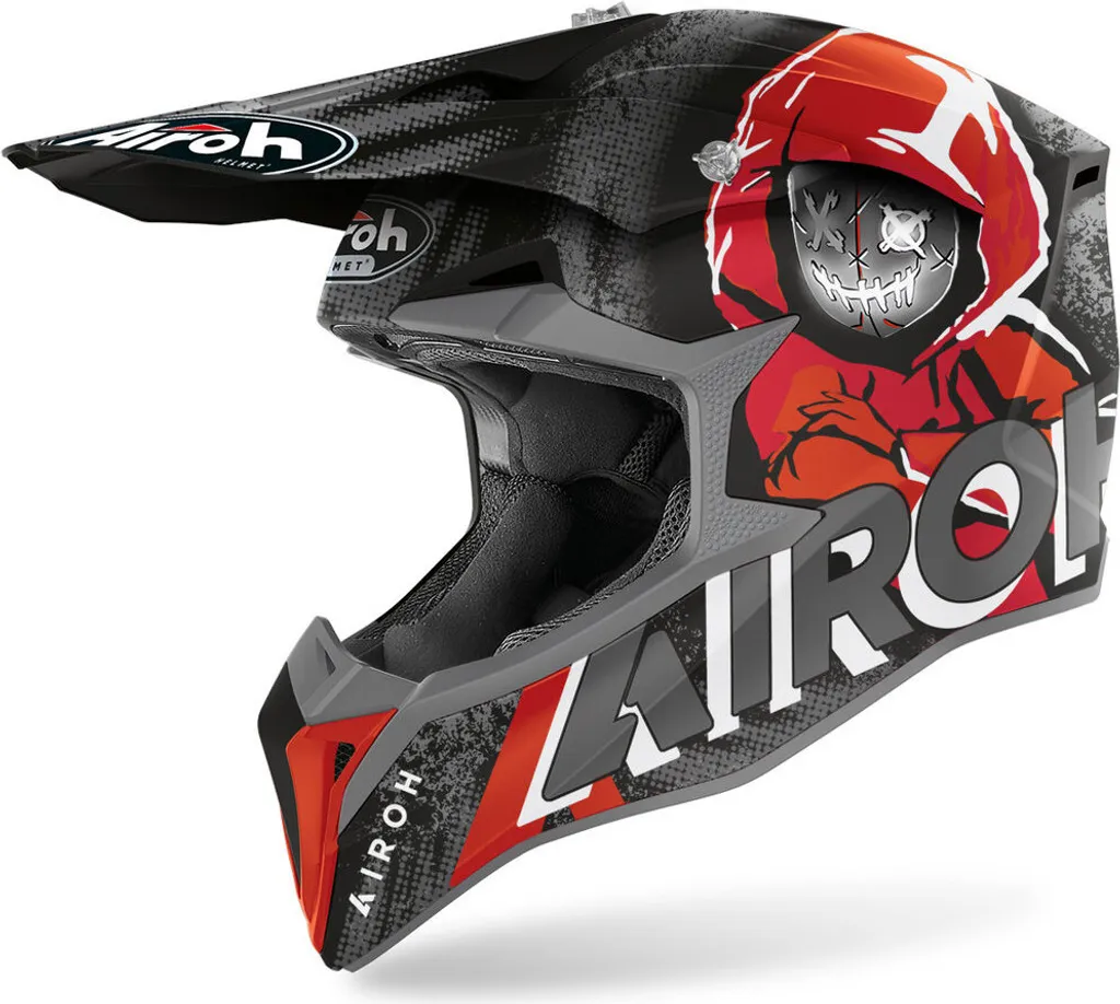 Casque de Cross Airoh Wraap Alien XL - Protection Intégrale Tout-Terrain