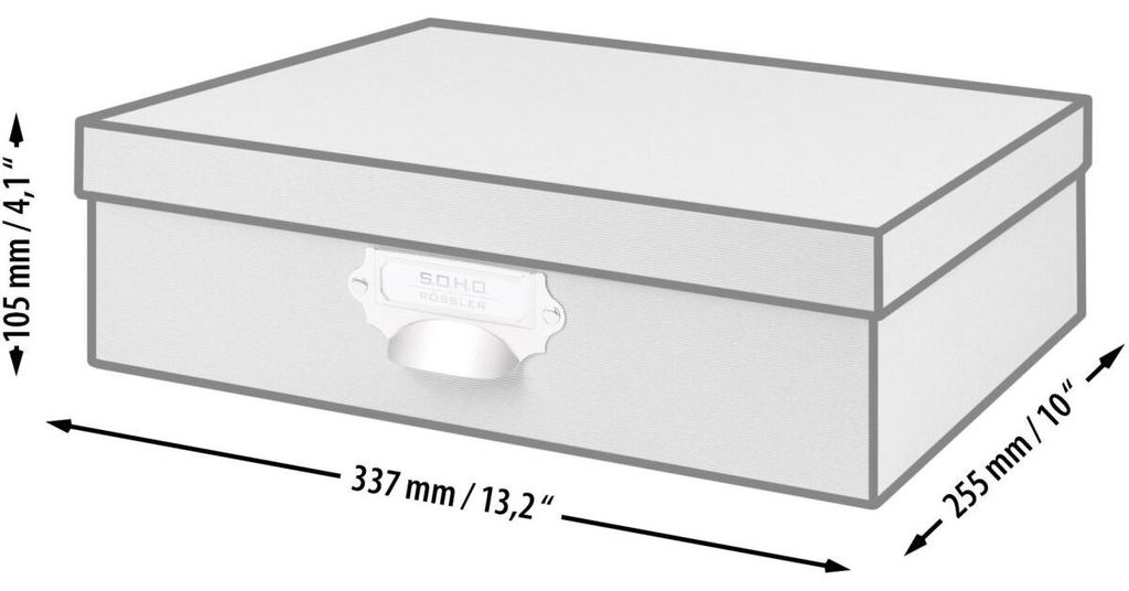Rössler Papier 1343452700, Aufbewahrungsbox, Rechteckig, Produktbild 