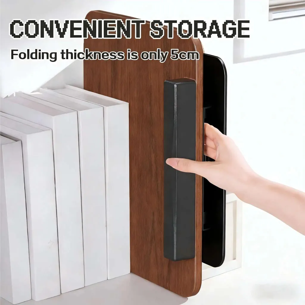 Pupitre de lecture en bois pivotant avec base rotative pour tablette - 5