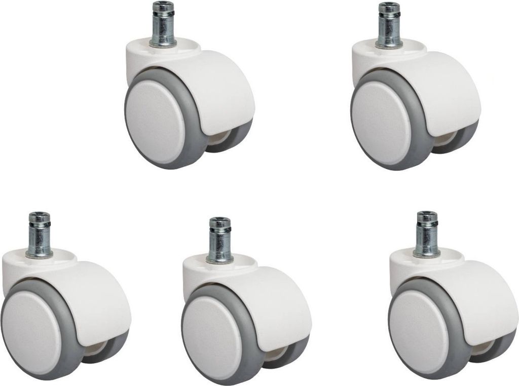 5x kolieska kancelárske stoličky 11mm priemer čapu 50mm Obrázok produktu 