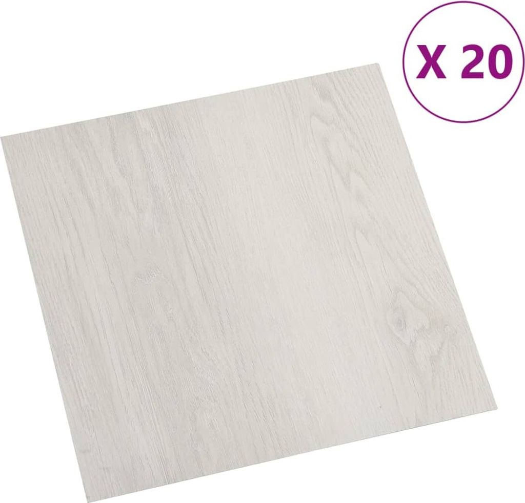 vidaXL PVC-Fliesen Selbstklebend 20 Stk. 1,86 m² Beige