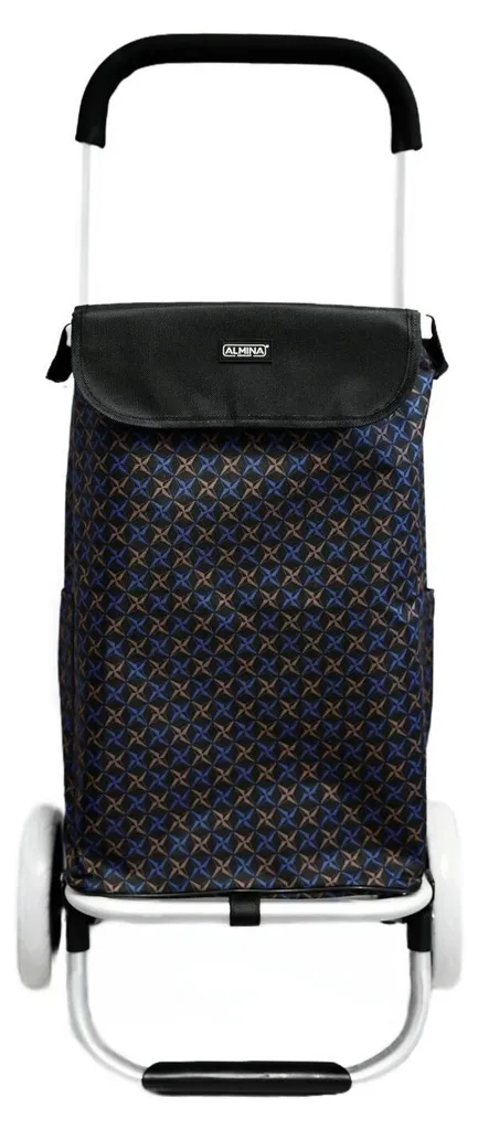 Shopping Trolley 40L aluminium Motif 1 : fini le mal de dos en ville