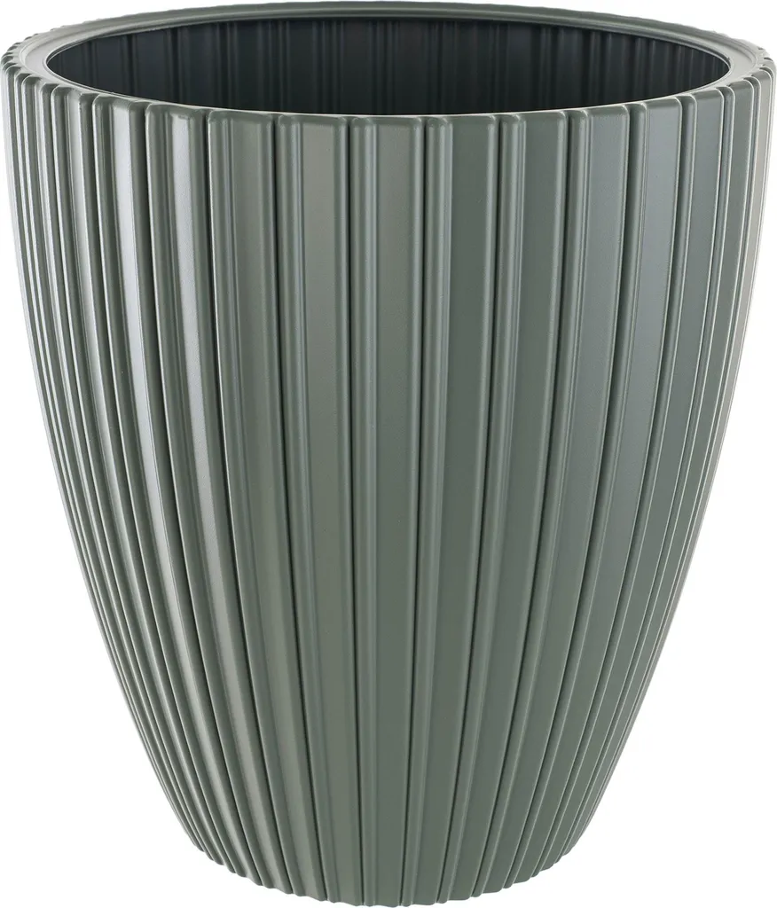 Pot de fleurs KADAX vert avec insert et support stable, diamètre 300 mm - 10