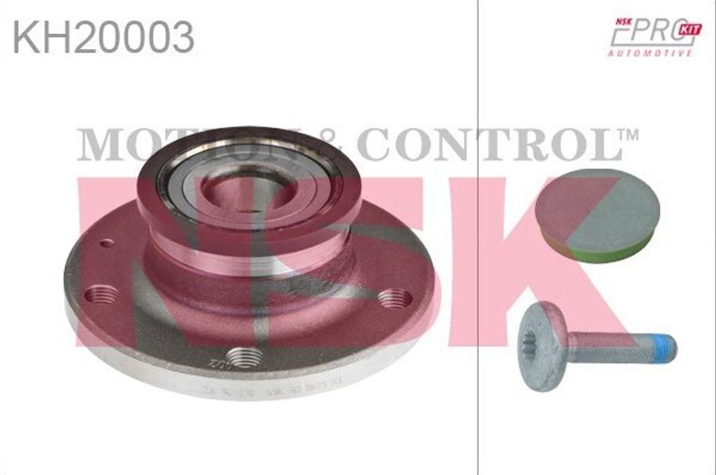 NSK Radlagersatz Hinten für VW Golf VII Schrägheck (5G1, BQ1, BE1, BE2) 136,5mm KH20003