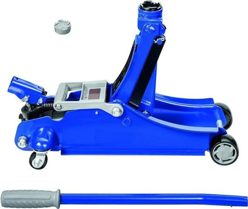Cric hydraulique automobile à roulettes - Modèle compact pour coffre