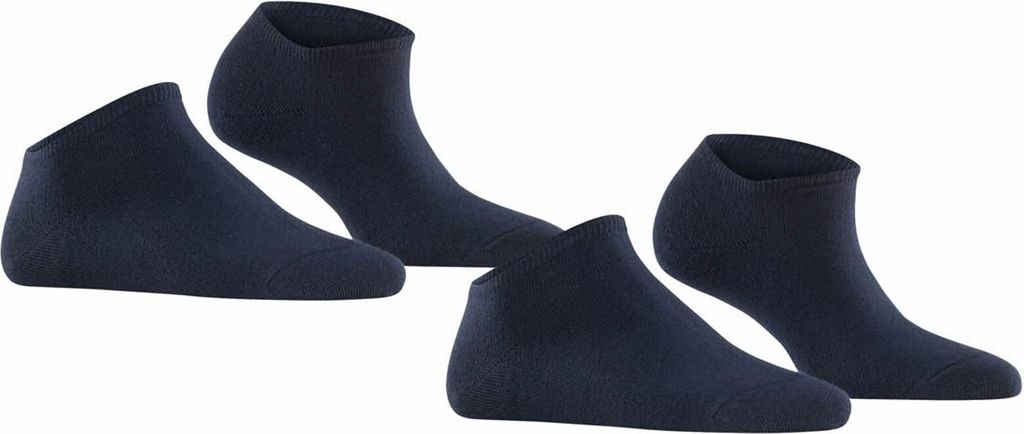 Esprit Damen Sneakersocken 2er Pack - Einfarbig Marine 35-38 (Size 2.5-5 UK)