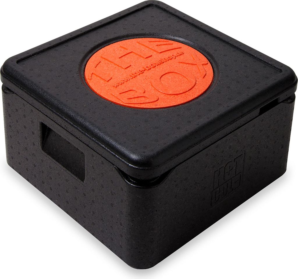 The Box Thermobox Pizza mittel, Volumen: 41 x 41 x 24 cm (21 Liter), Nutzhöhe 17,5 cm - 5 Stück