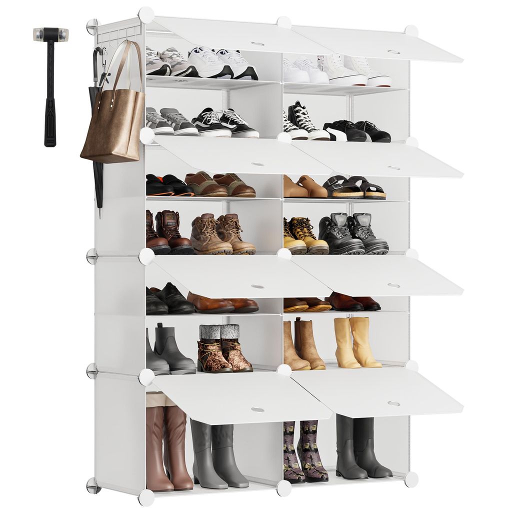 Sekey Schuhschrank Schuhregal für Flur mit 8 Fächern – für Produktbild 