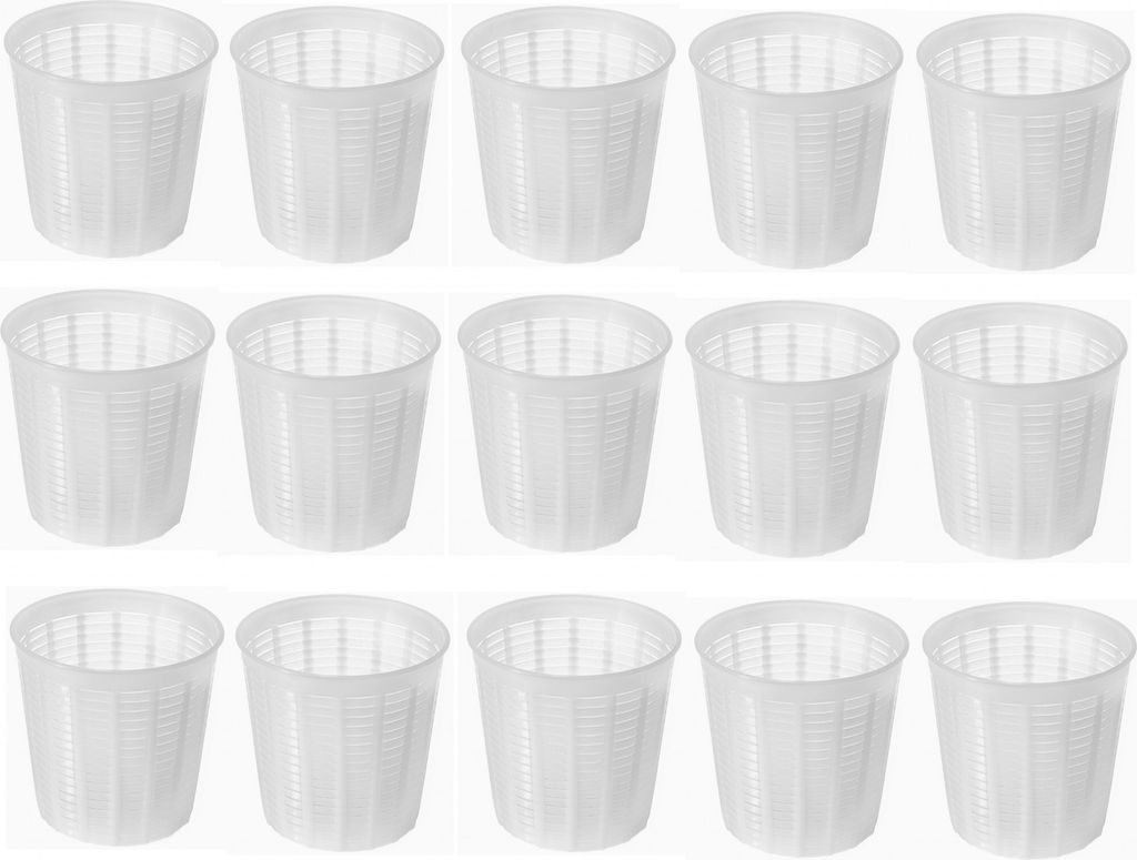 15 x Kunststoff Käseform 0.35kg - 9.8x10cm, Käse Form, Kaseform, Kase Form, Käse Formen, Käseformen