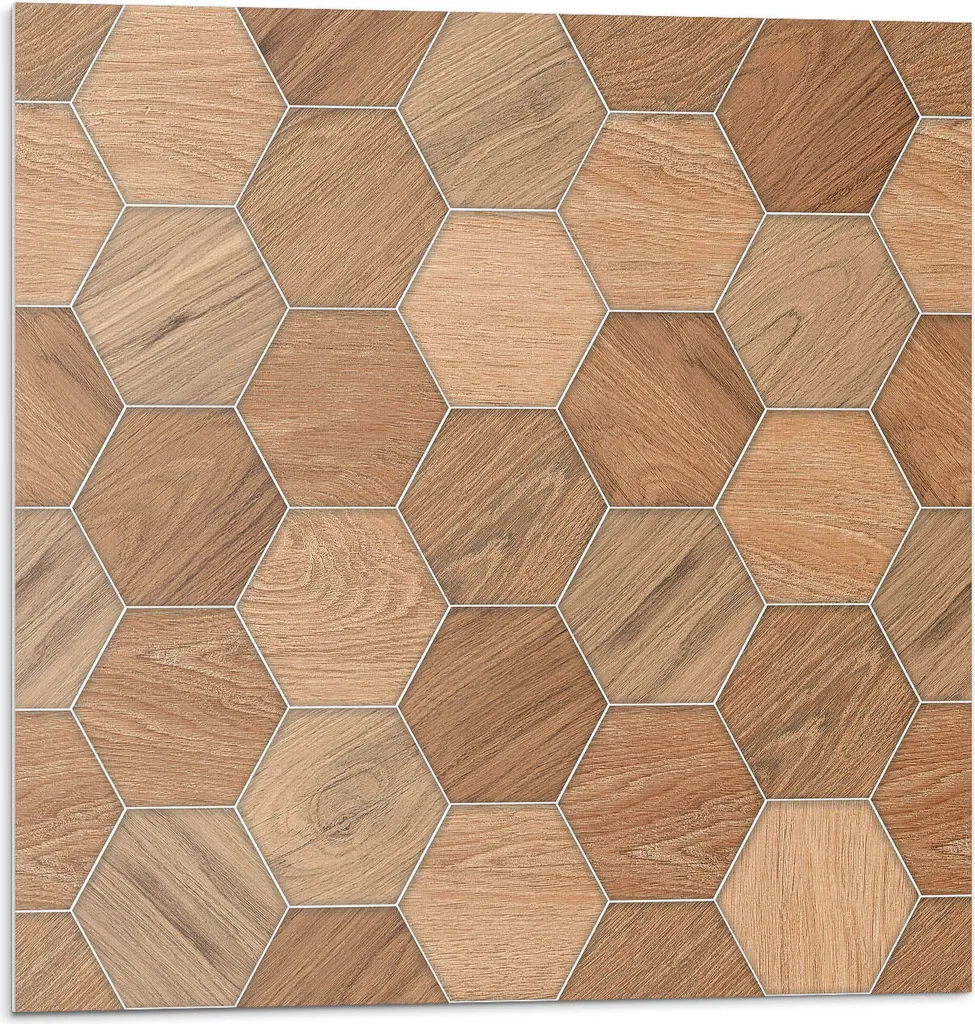 Kit 9 Piastrelle Esagonali Adesive 30x30 PVC - Rinnova Muro Facile