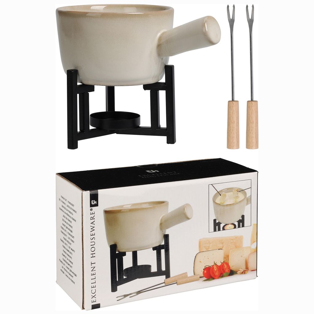 Käsefondue Set für 2 Personen mit 2 Fondue-Gabeln inkl. Produktbild 3