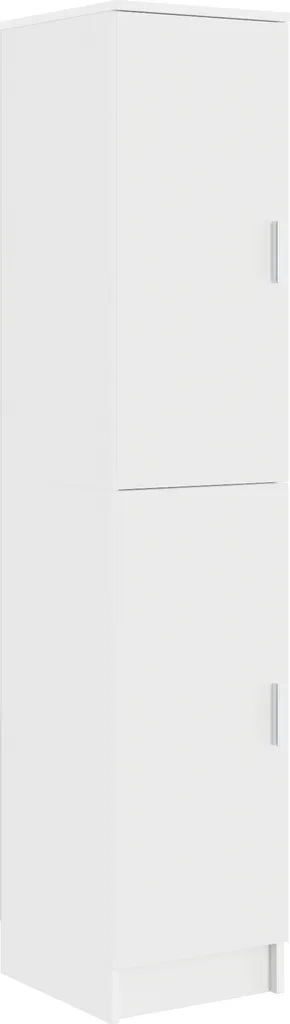 Meuble de rangement vertical blanc 168 cm idéal pour petits espaces