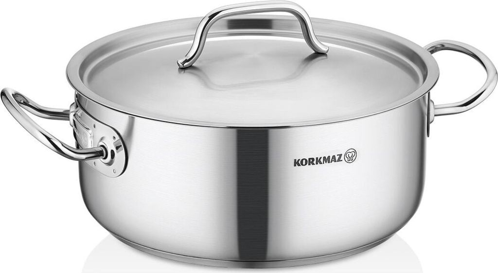 Korkmaz Proline Gastro Edelstahl Stielkasserolle 25 l