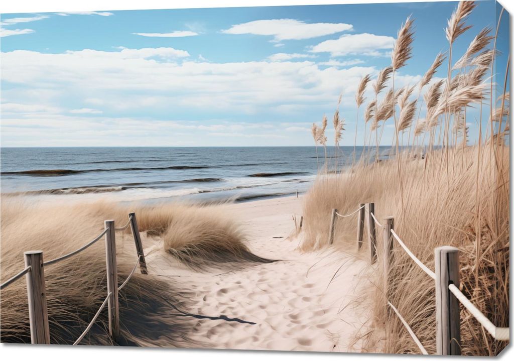 Bild 100x70cm Küstenbrücke