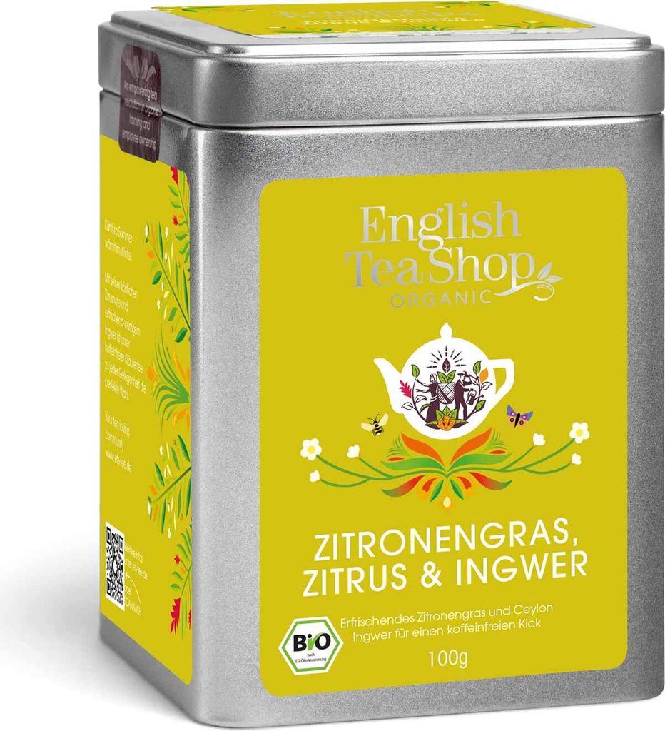 ETS - Lemongras Ingwer und Zitrusfrüchte, BIO, Loser Tee, 100g Dose