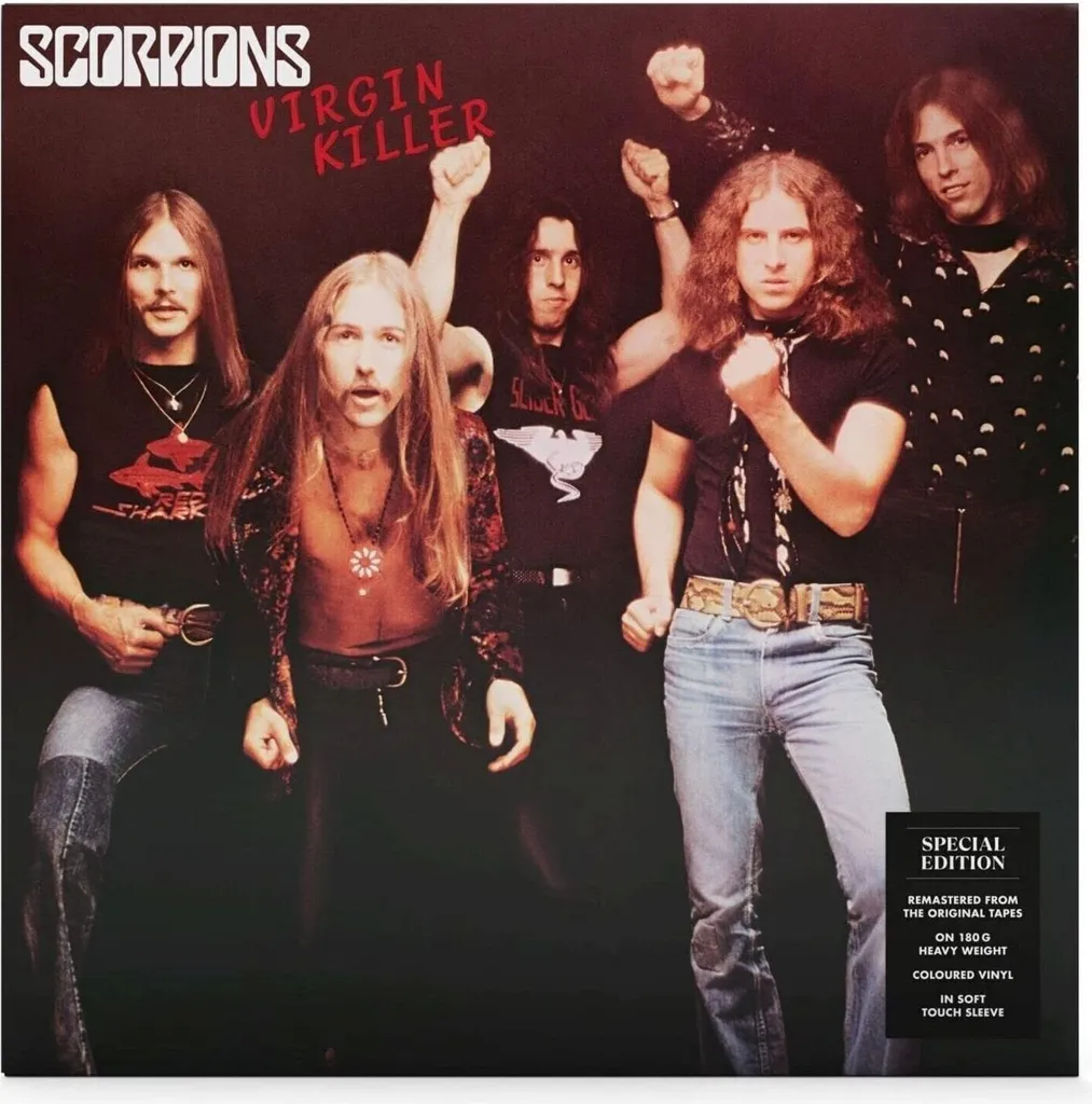 Vinyle Rock Scorpions Virgin Killer Bleu - Idéal pour Collectionneur Hi-Fi