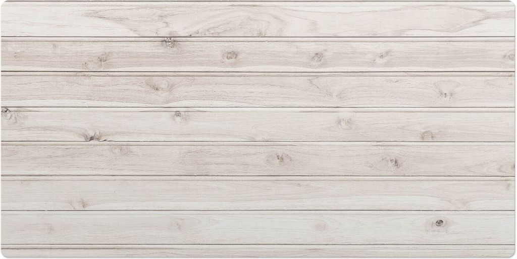 Helle Holzbretter– Schreibtischunterlage – Schreibtisch Tischunterlage – 90x45 cm – Unterlage Groß Schreibtischmatte