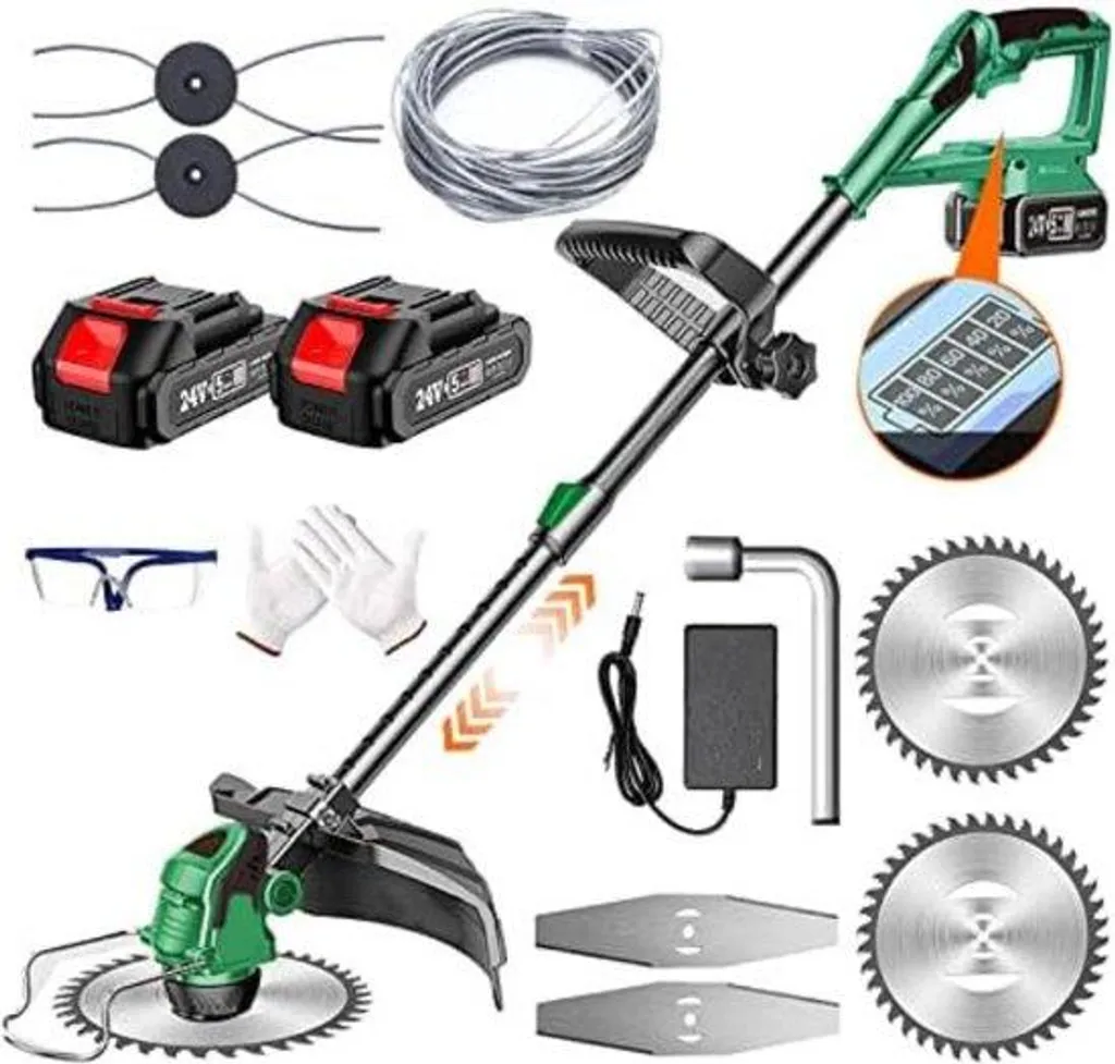 Débroussailleuse électrique légère avec tête de brossage interchangeable