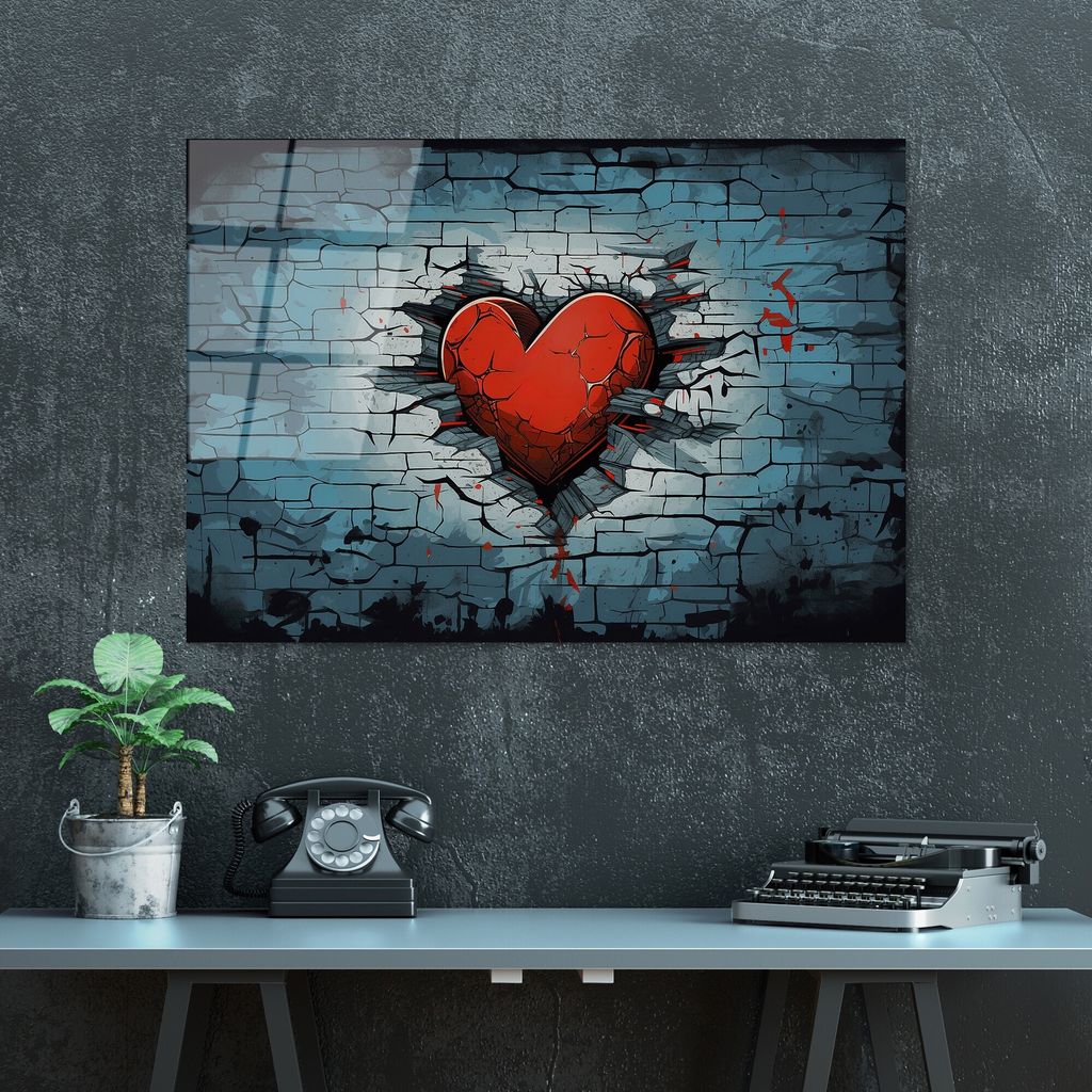 Wallity, UV-1172 - 70 x 100, Acrylbild, Mehrfarbig, 100 % gehärtetes Glas, 70 x 100 cm