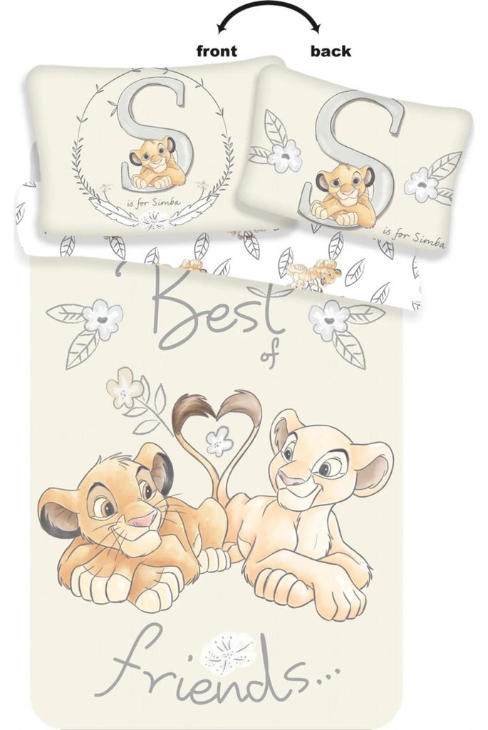 The Lion King peuterdekbedovertrek Best Friends - 100 x 135 Productafbeelding 