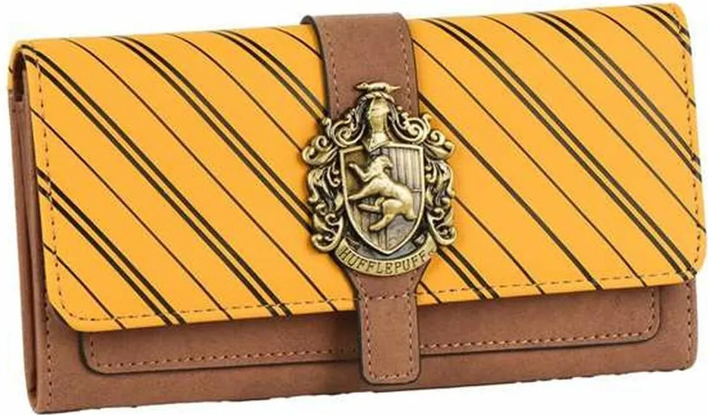 Portfel Hufflepuff z serii Harry Potter, oficjalna licencja,Poliuretanoskóra