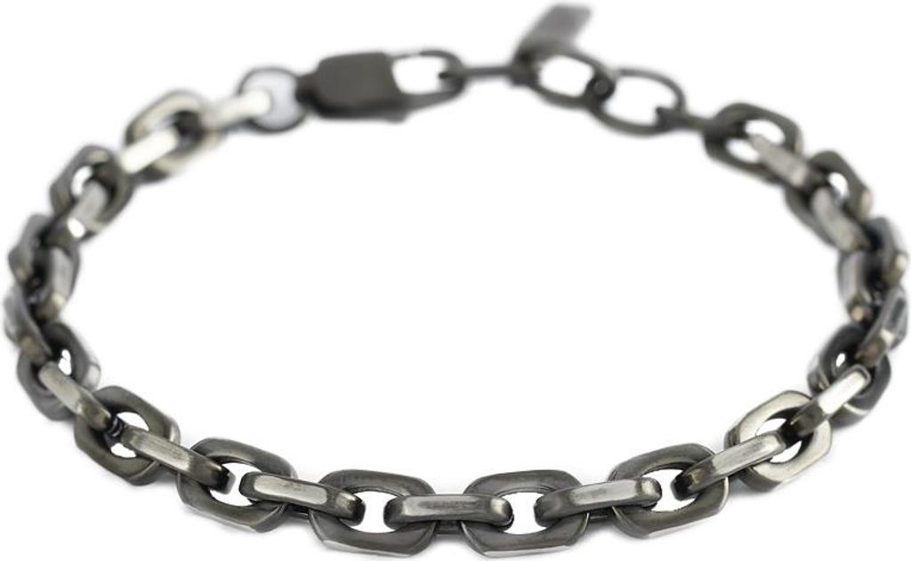 2 Jewels Herren Armband Anker 232285 Edelstahl, Gunmetal 21 cm